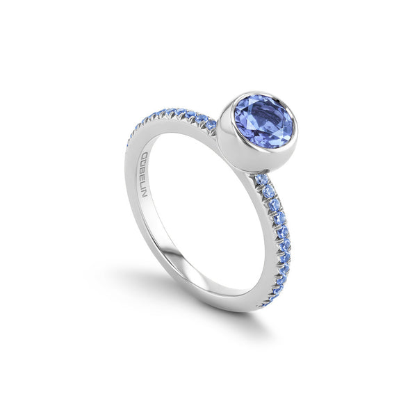 Sparks Solitaire Ring Pavé