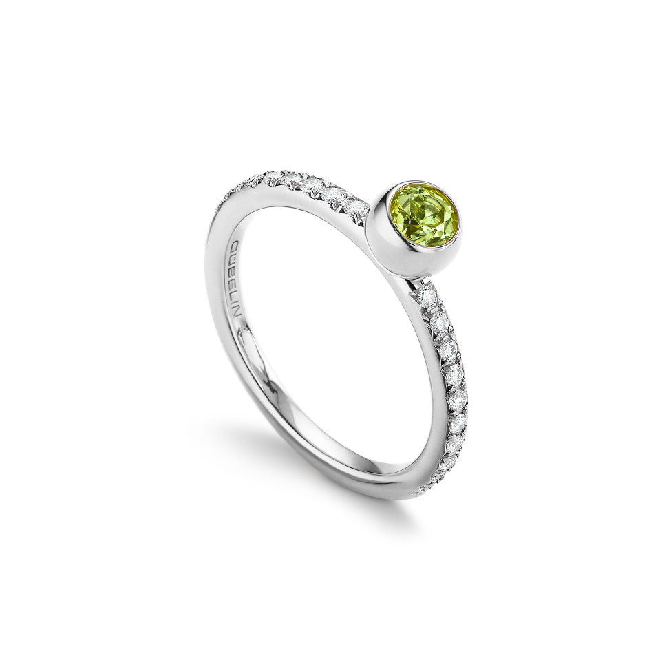 Sparks Solitaire Ring Pavé